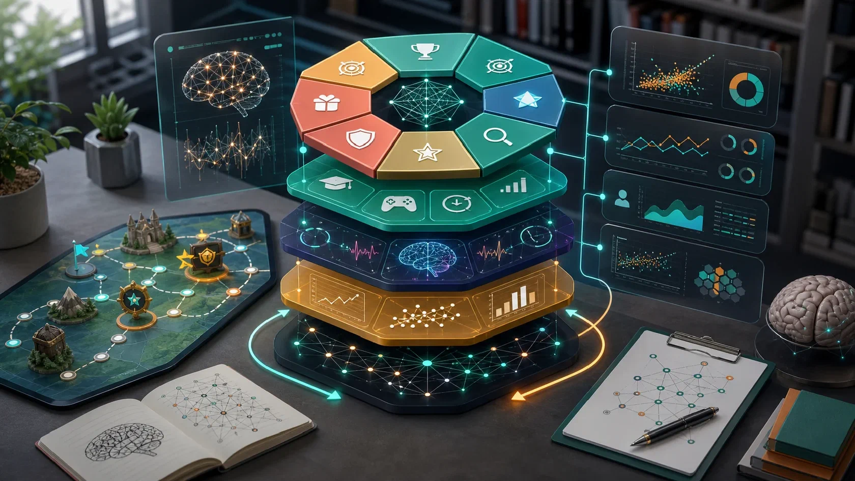 Project illustration: Predictive framework for student engagement and performance in gamified learning environments
