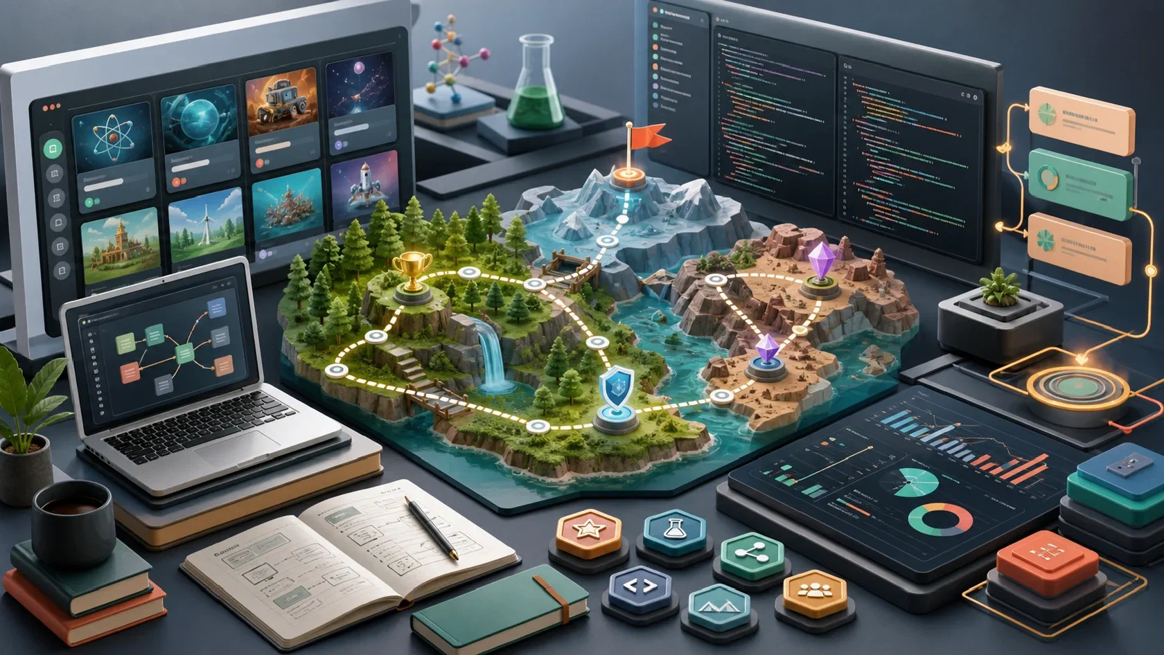 Project illustration: Digital innovation and gamification for teaching, outreach, and software engineering